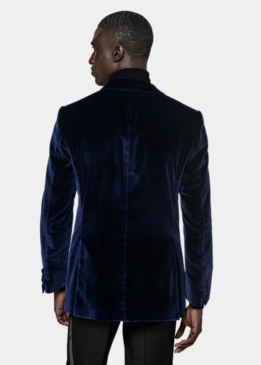 Blazer de esmoquin Lazio azul marino corte Tailored