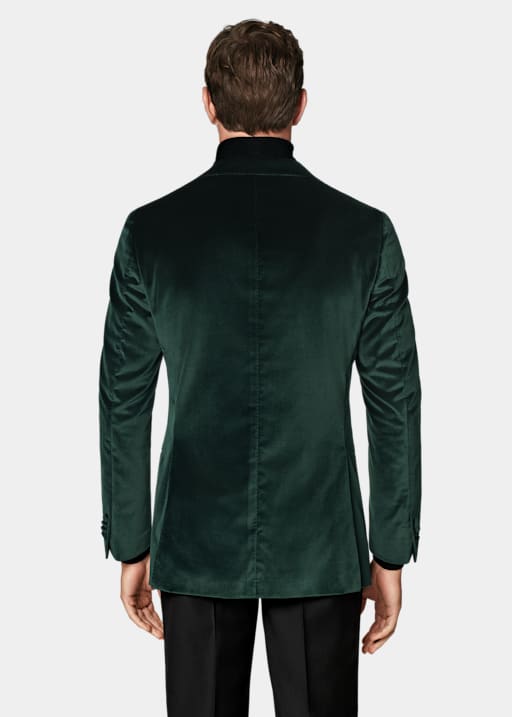 Dark Green Tailored Fit Havana Dinner Jacket