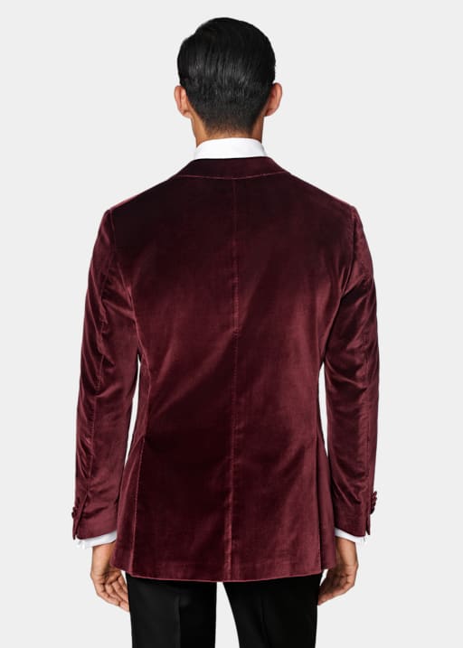 Burgundy Tailored Fit Havana Dinner Jacket