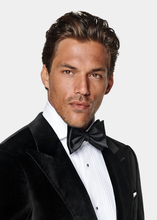 Black Tailored Fit Havana Dinner Jacket