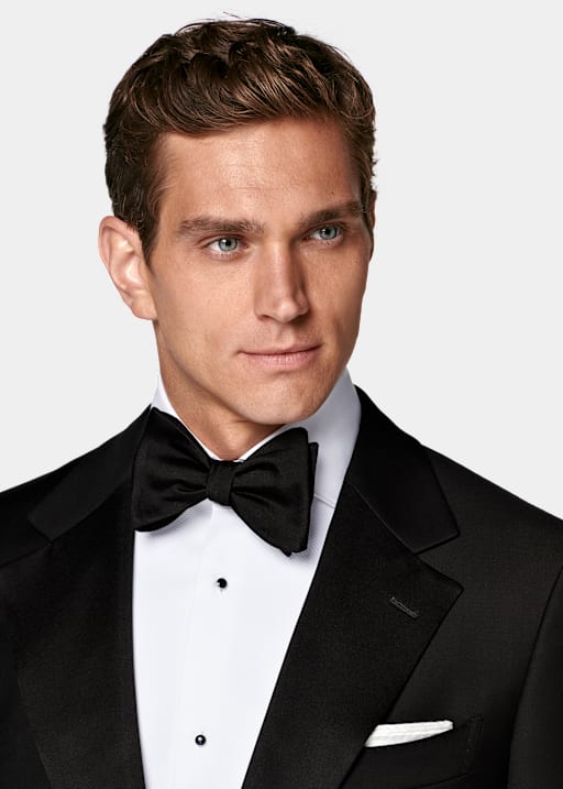 Black Tailored Fit Milano Dinner Jacket