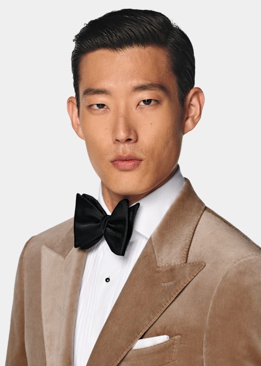 Blazer de esmoquin Havana marrón intermedio corte Tailored