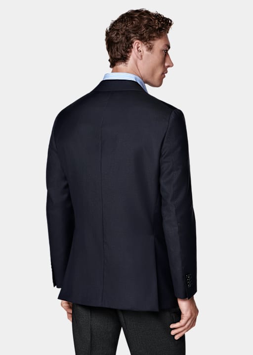 Navy Perennial Tailored Fit Havana Suit Jacket