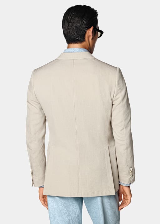 Light Brown Tailored Fit Milano Suit Jacket