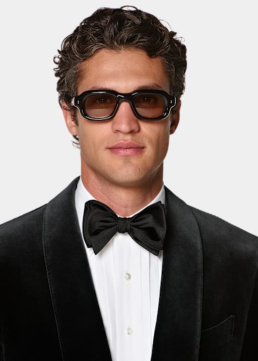 Black Tailored Fit Havana Dinner Jacket