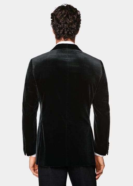 Black Tailored Fit Havana Dinner Jacket