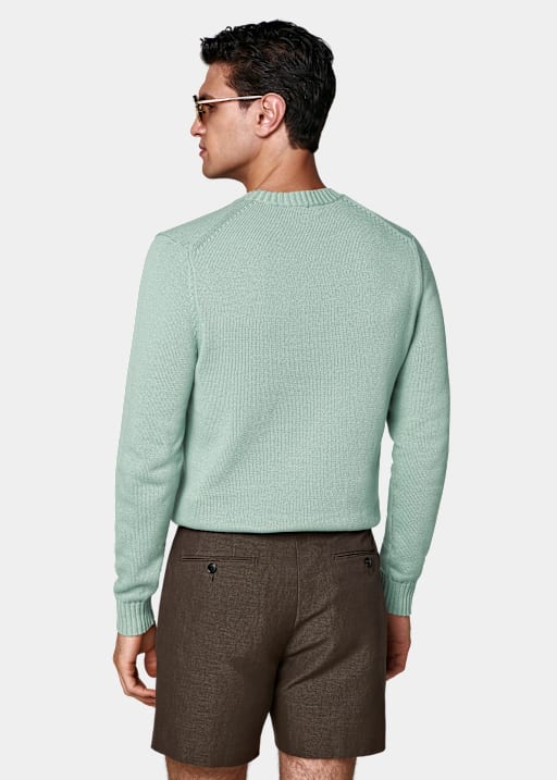 Jersey cuello redondo verde