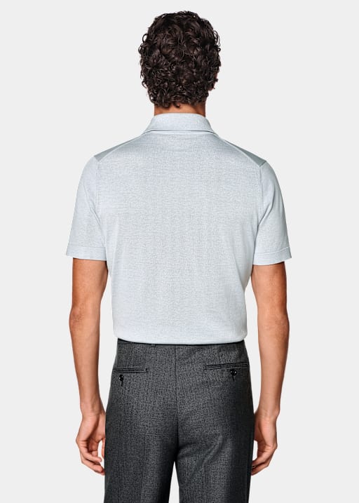 Lichtblauw Poloshirt