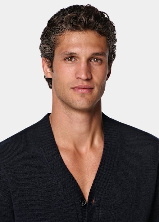 Cardigan bleu marine