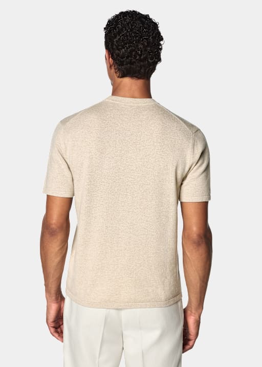 Light Brown Short Sleeve Crewneck