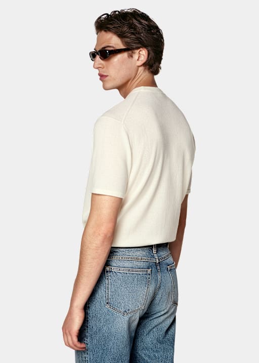 Off-White Short Sleeve Crewneck