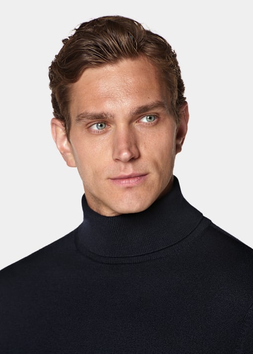 Navy Turtleneck