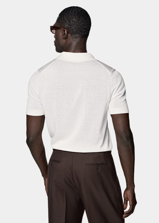 Off-White Buttonless Polo