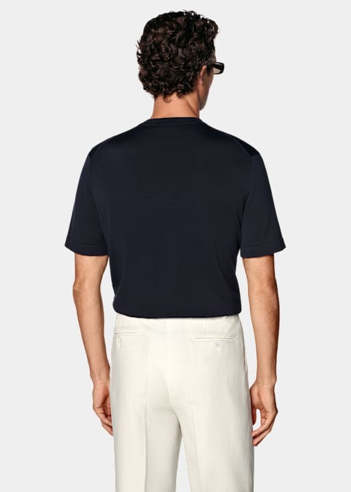 Navy Short Sleeve Crewneck
