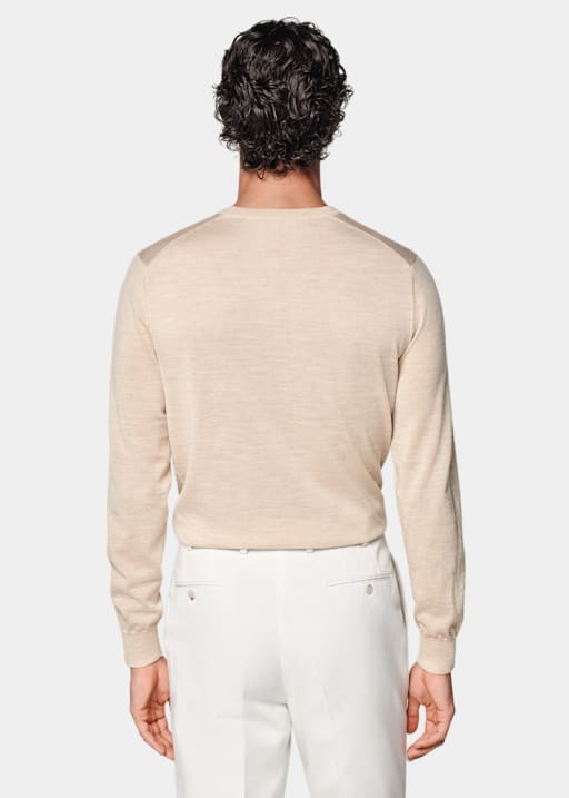 Sand Merino Crewneck