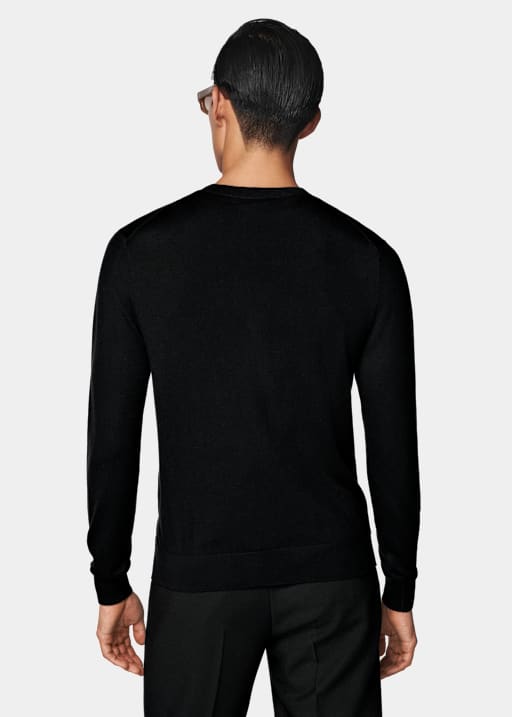 Black V-Neck Cardigan