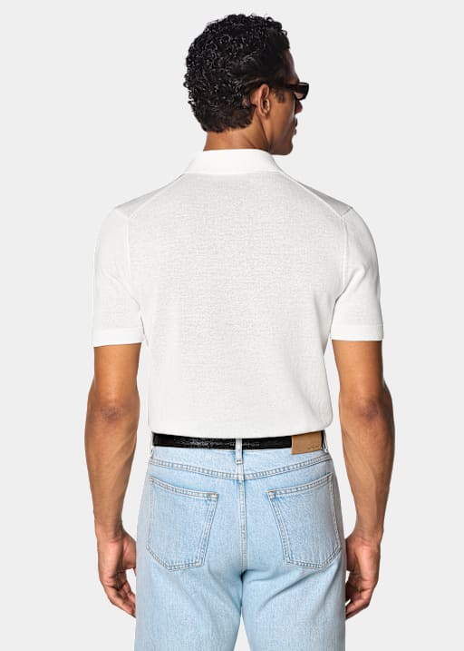 Off-White Buttonless Polo