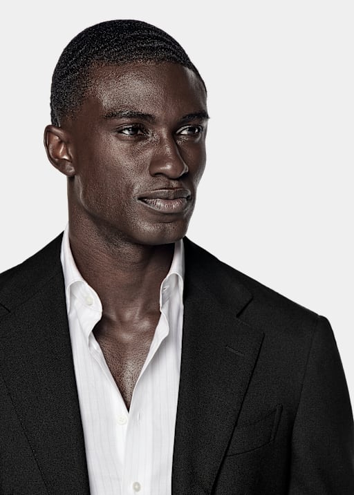 Traje Havana negro corte Tailored