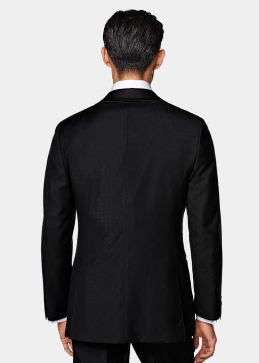 Black Three-Piece Tailored Fit Havana Tuxedo