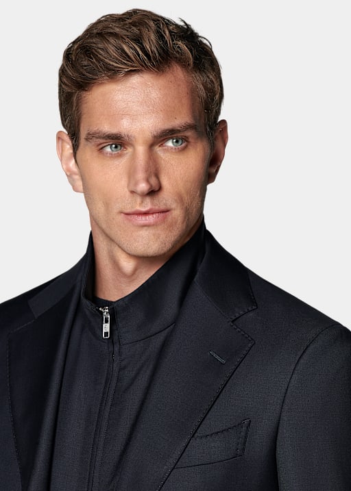 Navy Tailored Fit Havana Suit