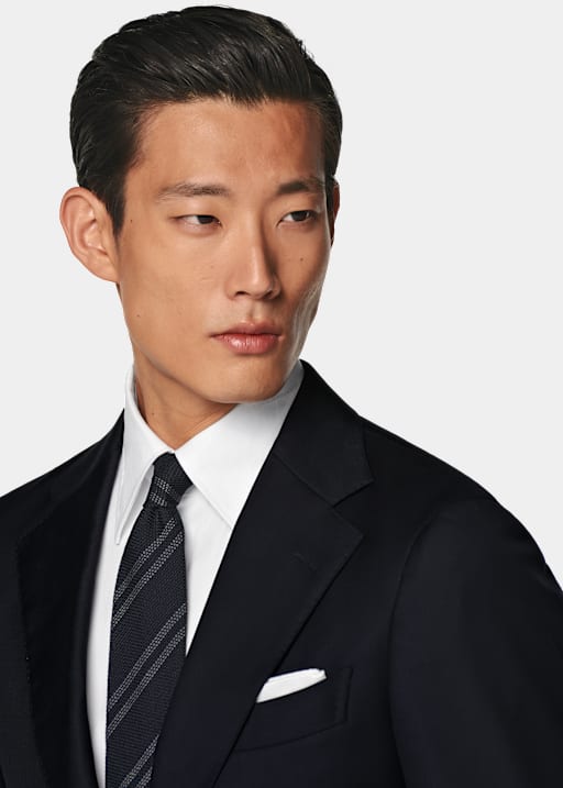 Navy Tailored Fit Havana Suit