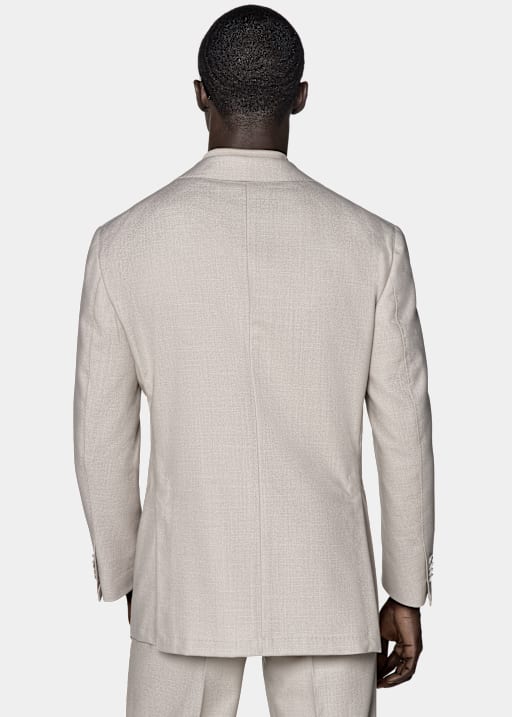 Light Taupe Relaxed Fit Roma Suit