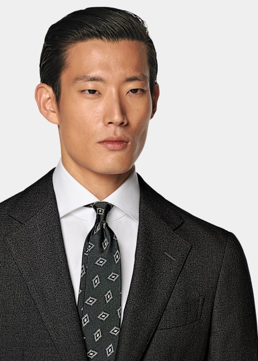 Dark Grey Tailored Fit Havana Suit