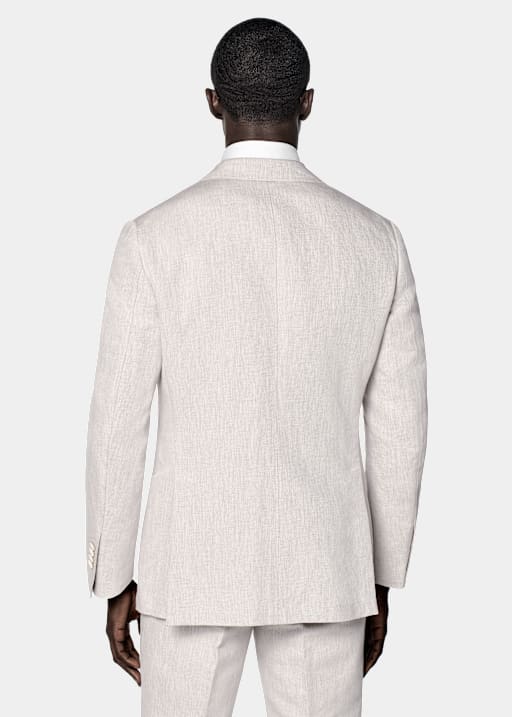 Light Taupe Tailored Fit Havana Suit