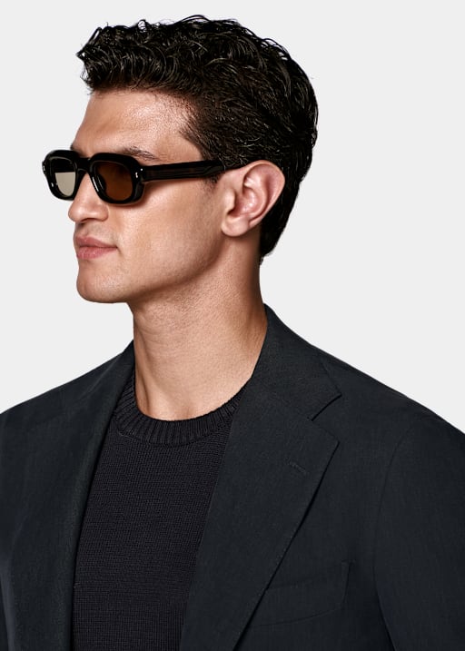 Navy Relaxed Fit Roma Suit