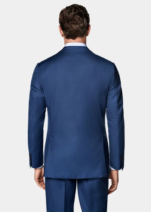 Mid Blue Tailored Fit Havana Suit