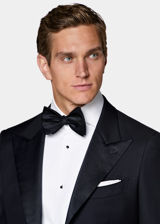 Navy Three-Piece Tailored Fit Havana Tuxedo