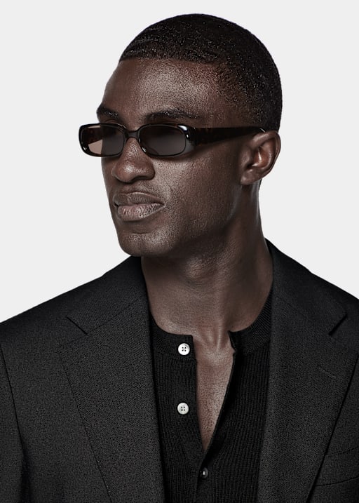 Black Tailored Fit Havana Suit