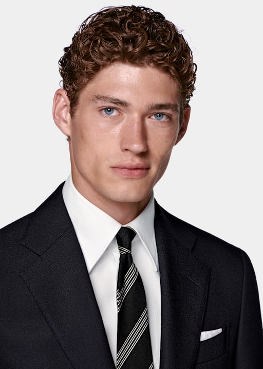 Navy Tailored Fit Havana Suit