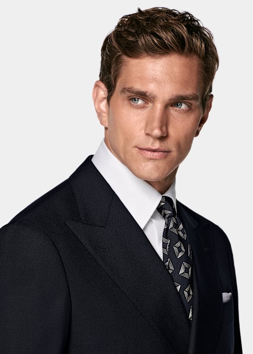 Navy Tailored Fit Havana Suit