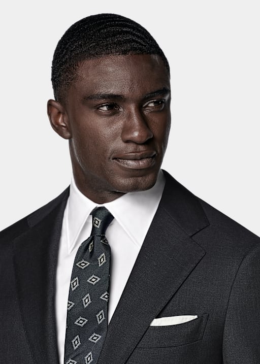 Dark Grey Perennial Tailored Fit Havana Suit