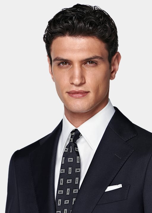 Navy Perennial Tailored Fit Havana Suit