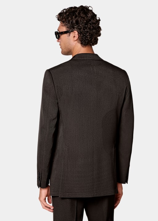 Dark Brown Tailored Fit Milano Suit