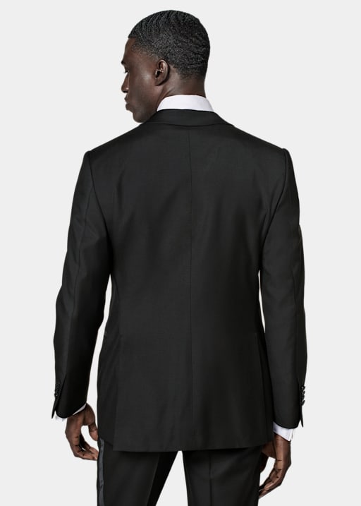  Black Tailored Fit Lazio Tuxedo