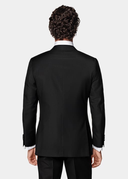 Esmoquin Havana negro corte Tailored