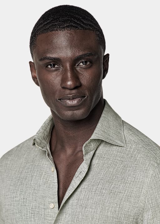 Light Green Linen Shirt