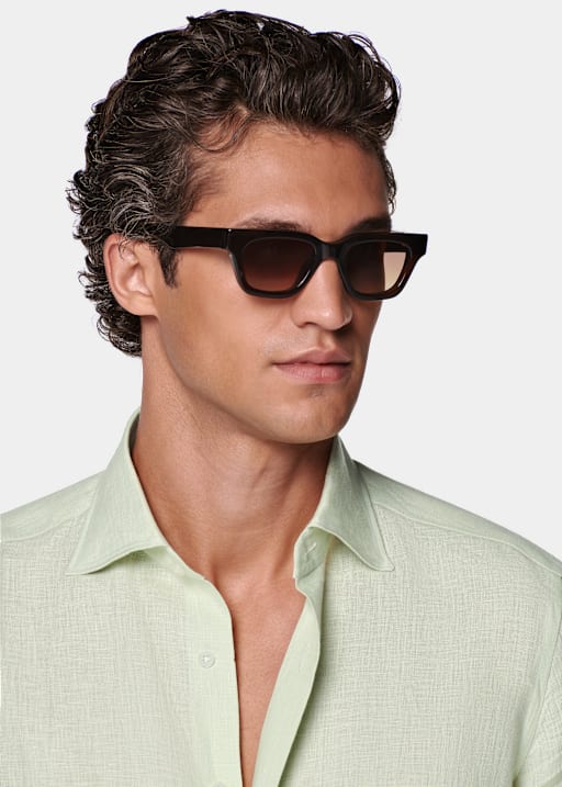 Light Green Linen Shirt