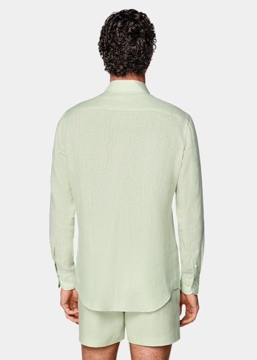 Light Green Linen Shirt