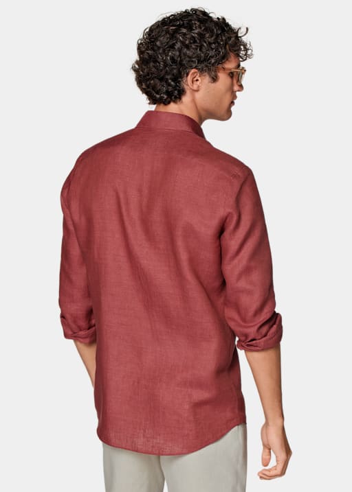 Red Slim Fit Shirt