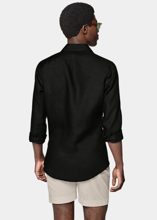 Black Slim Fit Shirt
