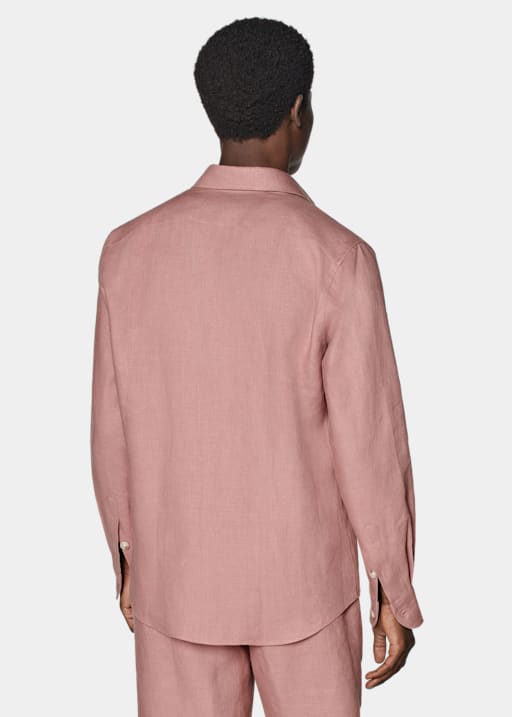 Chemise coupe ajustée rose