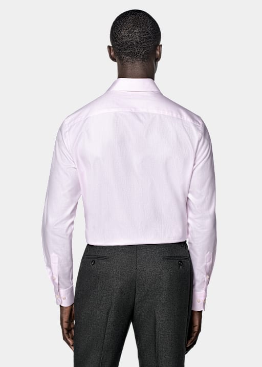 Camisa Royal Oxford rosa corte Tailored