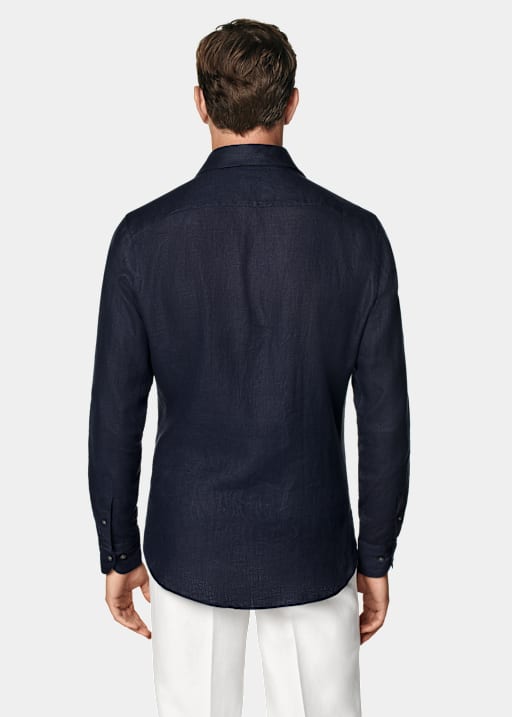 Navy Tailored Fit Shirt