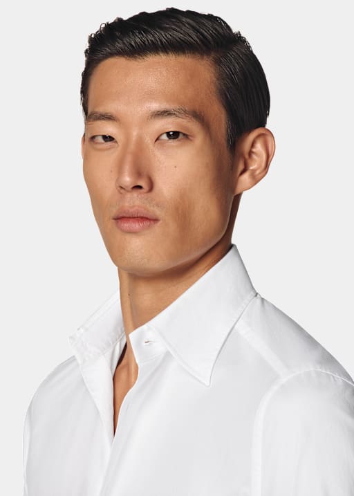 White Point Collar Tailored Fit Shirt