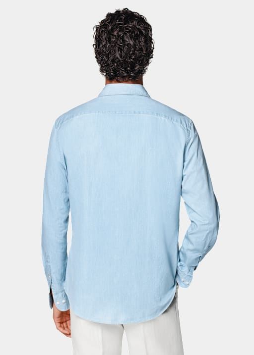 Light Blue Tailored Fit Shirt