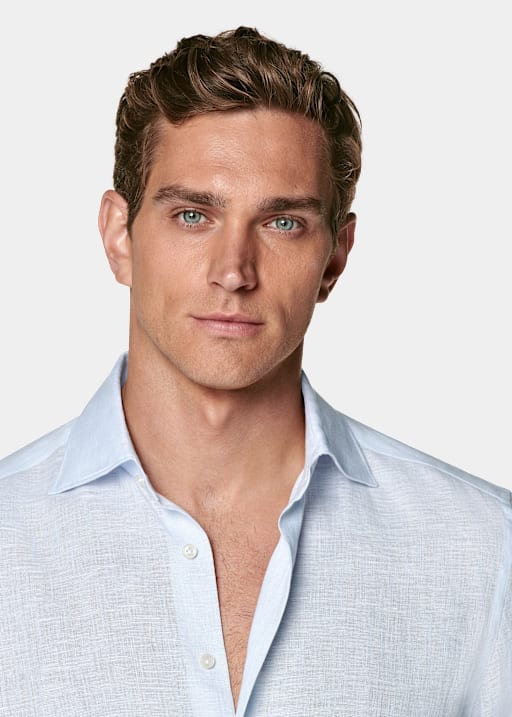 Light Blue Relaxed Fit Shirt